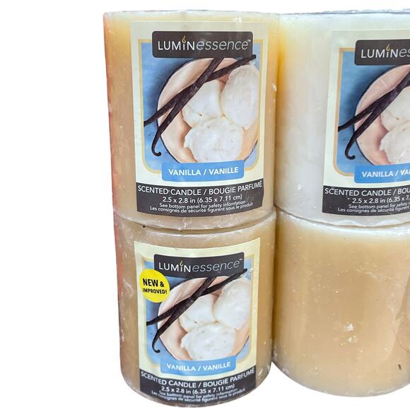 Luminessence Vanilla Scented Candle 7oz Hostess Housewarming Lot of 8 Gift Decor - Picture 3 of 11